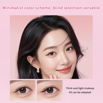 Dvojhlavový pečiatkovací tekutý očný linka Integrovaná pečiatka na očné linky Presná linka Podpis Dlhotrvajúci tekutý očný linka Pero Kozmetika