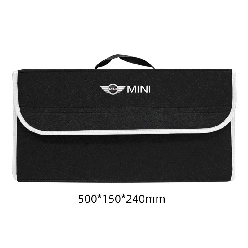 

Car Trunk Storage Box Organizer Foldable Stowing Tidying Bag for BMW MINI F55 F56 R60 R59 R58 WORKS One Cooper JCW R57 R56 R55 Black-500mm