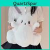 Zaino Peluche Cartone Animato Fantasma Carino e Soffice per Donne, Capacità 20-35l, Ideale per Viaggi Casual