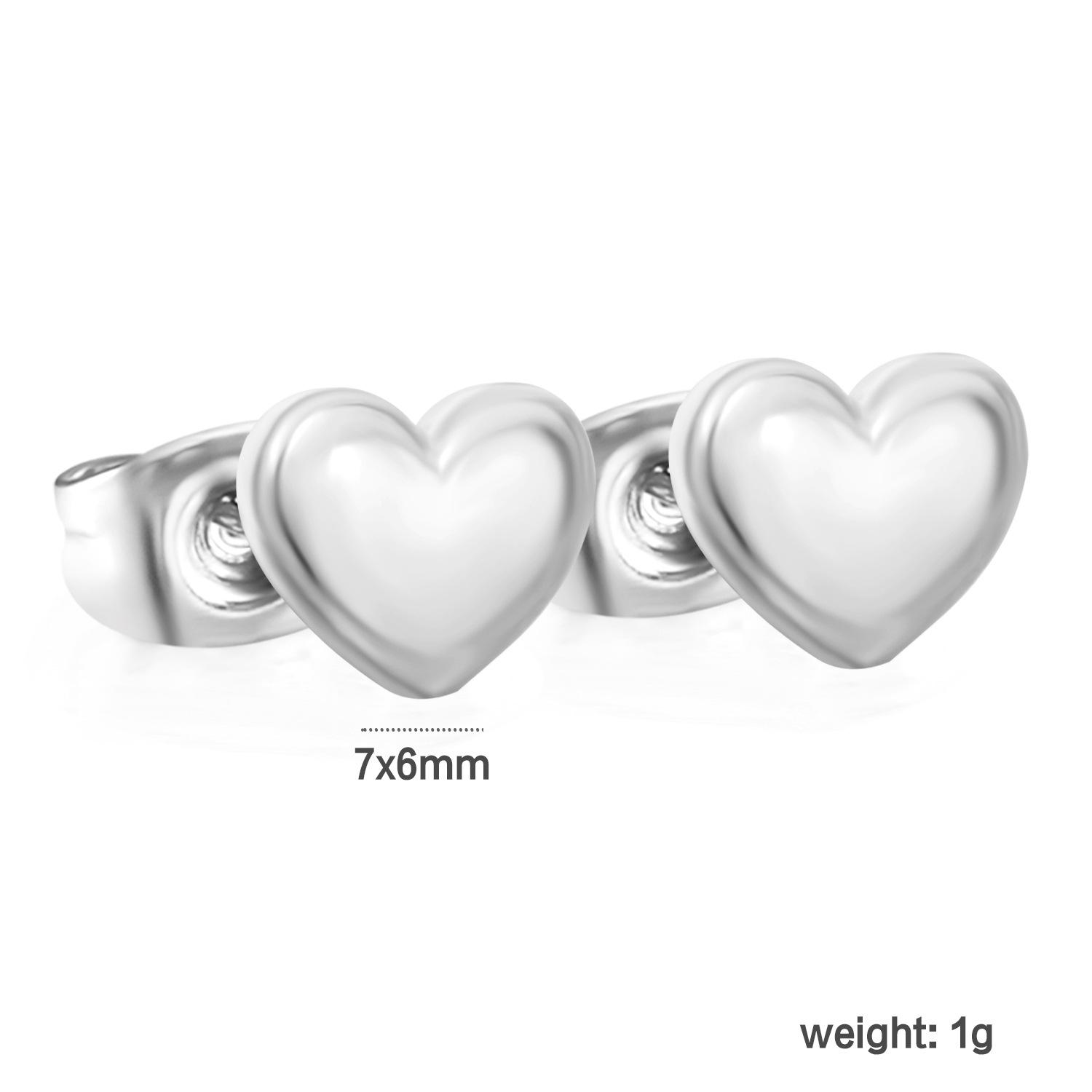 Элегантные Маленькие Блестящие Серьги-Сердечки Высококачественные Модные Серьги-Аксессуары для Женщин