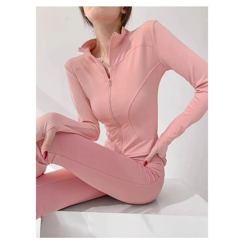 Sun Quick Drying Sports Coat Women's Tight Yoga Jacket Long Sleeve Zipper Jacket Running Fitness Women's Jacket