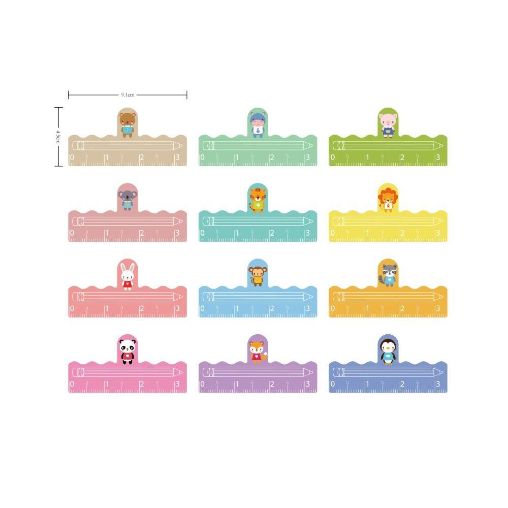 2pcs Lovely Student Writing Aid Ruler Colorful Writing Aid Ruler Colorful Finger Spacer  Student