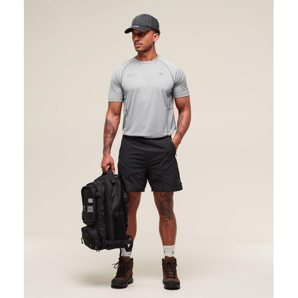 Gymshark TacTical T shirT Smokey Grey A2b5x Gb7r
