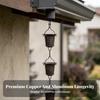 Outdoor Rain Chain Retro with Cups Elegant Hardware Silver-Toned for