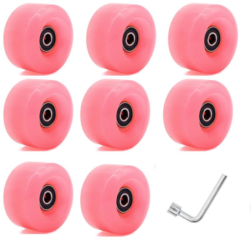 В наличии Двухрядные роликовые коньки с полиуретановыми колесами – Несветящиеся четырехколесные коньки