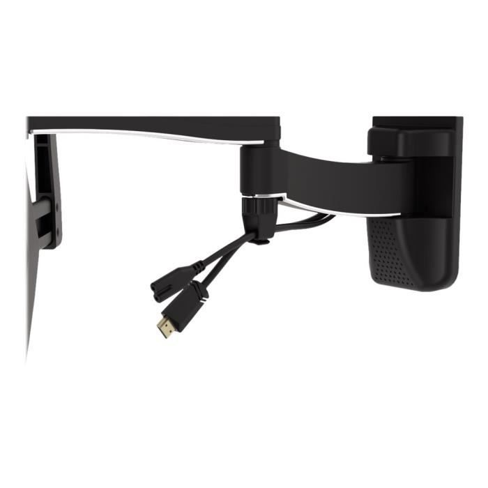 TV-Wandhalterung FULLMOTION HAMA - Aluminium, Stahl, verchromter Kunststoff - Schwarz - 32"-65" - Neigung -12° bis 2°