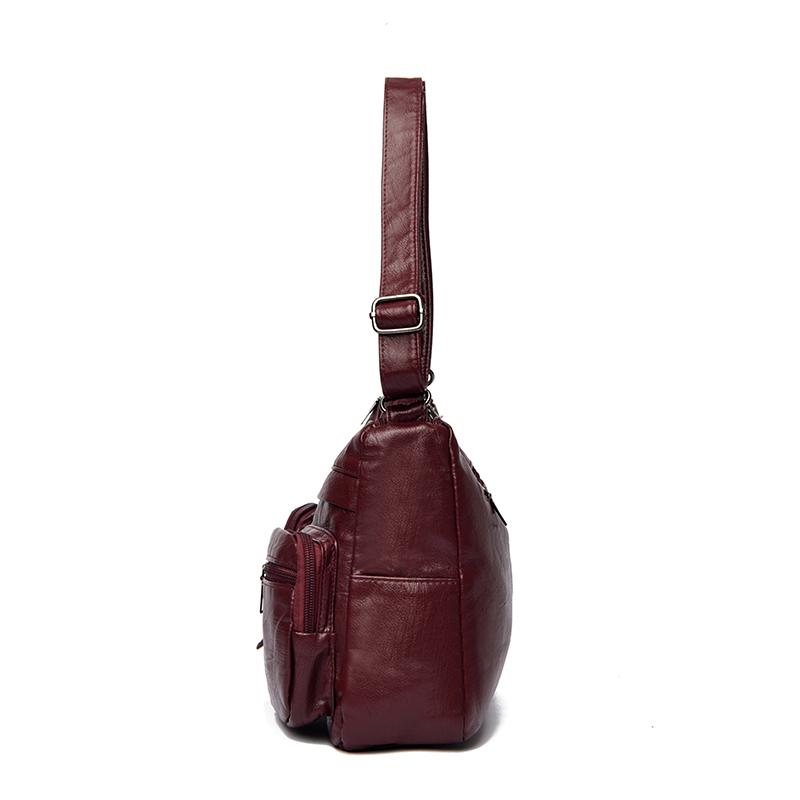 Vintage Shoulder Bag Multi-zipper Mother Bag