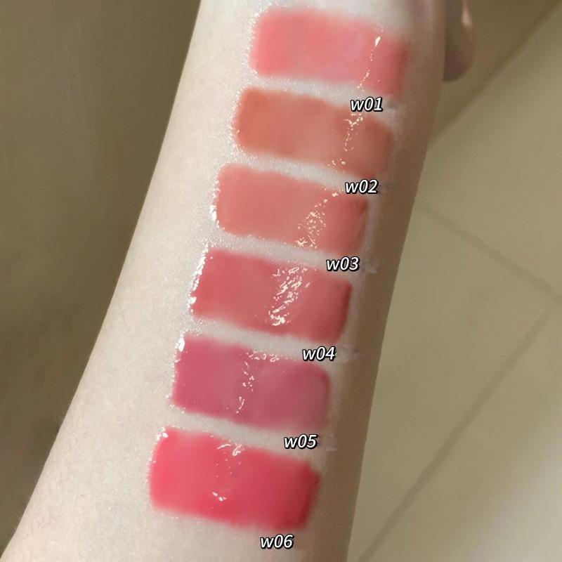 NEW Water Glazed Mirror Lip Gloss Makeup Crystal Jelly Moisturizing Lip Glaze Long Lasting Grape Color Liquid Lipstick Cosmetics