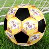 Fußball Bunt Maschinengenäht PVC Größe 5 Teamtraining Wettkampfbereit Langlebig Hoher Rückprall Cooles Sportgeschenk