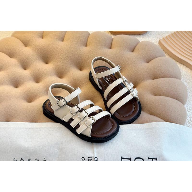 New Summer Kids' Roman Sandals - Korean Style Hollow-Out Princess Sandals for Girls & Soft Sole Beach Sandals for Boys