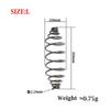 50Pcs Feeder Cage Bait Feeder Spring Fishing Tools Feeder Stops Carp Fishing Fishing Accessories