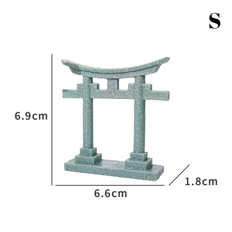 

4 шт. Миниатюрная статуя японских ворот тории, бонсай, имитация камня для аквариума, ландшафтного декора