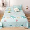 Bed Sheets Cotton and Linen Four Seasons King Queen Size Bedding Flower Printed Flat Sheet Adults Household Mattress Dust Cover
