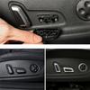 6 Pcs Seat Adjustment Knob Button Switch Cover Trims For A3 A4 A5 A6 Q3 Q5 /VW /Jetta MK5 MK7/Passat/Tiguan Black Chromed