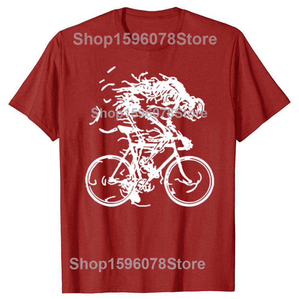 

Novelty Awesome Bicycle Skull Ride Like Hell T Shirt Mountain Bike Cycling Graphic Streetwear Short Sleeve Birthday Gift Tshirt S