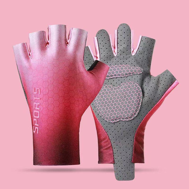 Kids' Non-Slip Half-Finger Sports Gloves for Cycling, Skating, and Fitness with Palm Protection