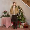 Deondeulob Dd_High-Waisted Straight Skirt_Brown