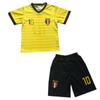Children's Football Set - Belgium Yellow-Black Jersey and Shorts - - Yellow