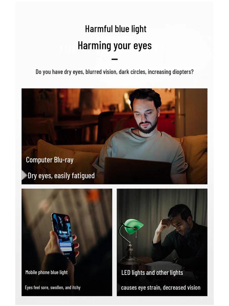 Men's Fashion Frameless Diamond-Cut Presbyopic Glasses: HD, Anti-Fatigue, Eye Protection for Middle-Aged & Elderly Readers