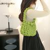 ins handmade knitted bag DIY material bag homemade coarse wool bag Icelandic thread bag armpit bag shoulder bag homemade trendy