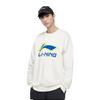 Li Ning Sweatshirts Men's Ivory Crew Neck Moderate Regular AWDR369-4