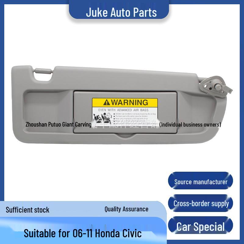 2006-2011 Honda Civic Right Side Sun Visor, Model 83280-SNA-A01ZA, Warm Gray.