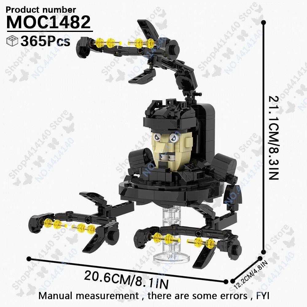 MOOXI Seria Anime Figurine Skibidi Toilet Cameraman Robot de Luptă Blocuri de Construcție Model MOC Cărămizi DIY Jucării Montessori Cadouri pentru Copii
