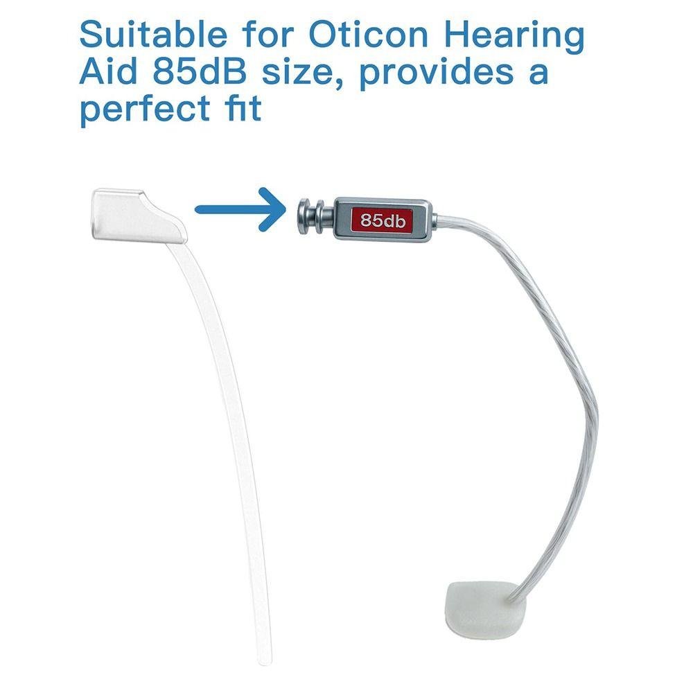4Pcs Low Touch Hearing Aid Lock Easy to Replace Hearing Aid Fixing Tail for Oticon 85db Sports Use
