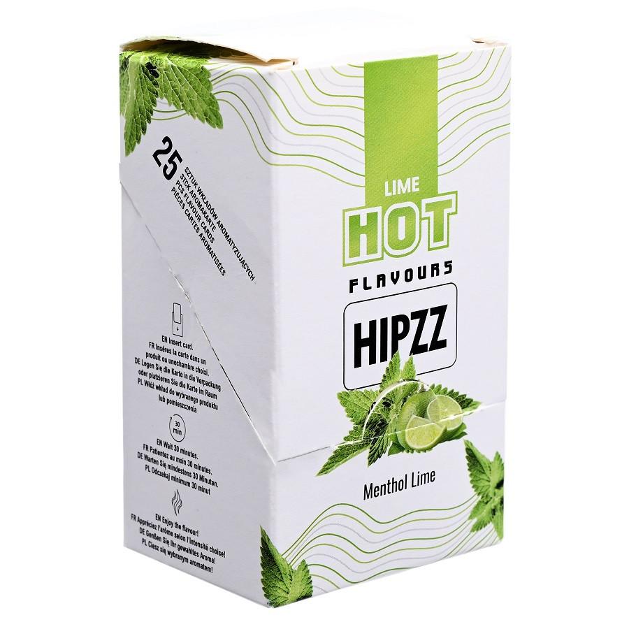 25 X Ízesítő lapka cigarettához Hipzz Mentol Lime