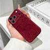 Luxurious Red Paisley Intricate Swirl Pattern Art Graphic Film Aesthetic Protective Shockproof Bumper Phone Case Cover For iPhone 14 15 16 ProMax Plus