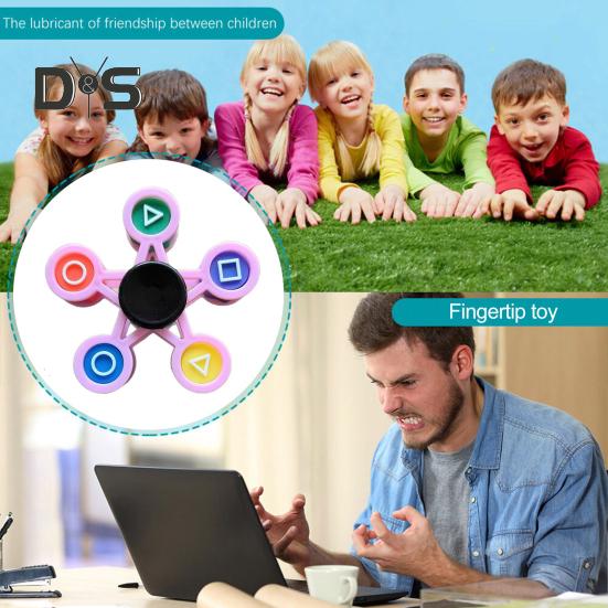 Catching Stone Fidget Spinner Leke DIY Spinnende Leke med Avtakbare Jacks Stone Barn Tenåringer Voksne Stress Angst Lindring Sensorisk Fingertupp Gyroskop