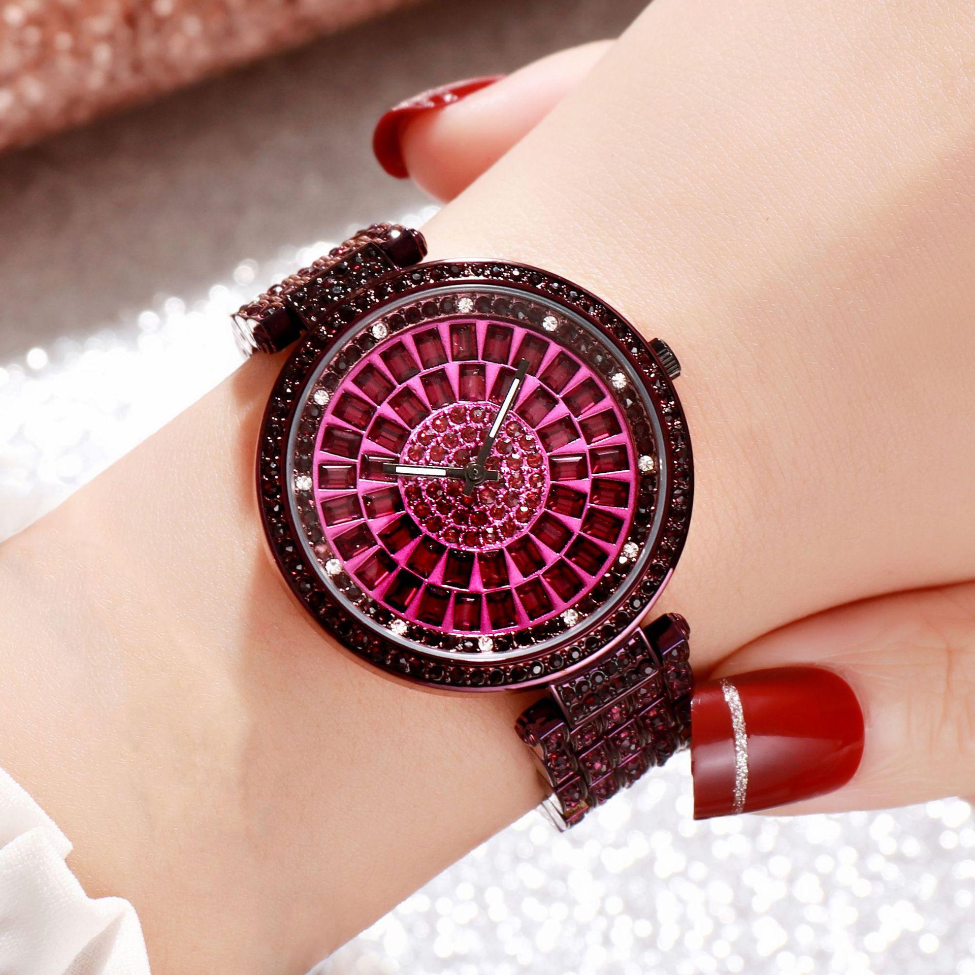 High-Value Luxury Women S Watch With Diamonds, Large Dial, Steel Belt Watch, Celebrity Noble Temperament Women S Watch