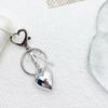 Fashionable Heart Bowknot Hanging Charm Unique Keychain Alloy Keyring Fashion Accessory for Women's Bags and Key Holder
