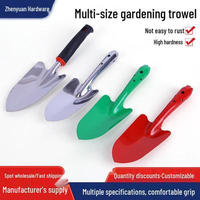 Garden Tool: Durable Iron Shovel for Planting Flowers, Digging, and Soil Loosening In Bonsai and Vegetable Gardens.