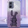 For Realme C33 4G/C33 2023 4G Rabbit Phone Case Support Kickstand PC+TPU Protective Cover