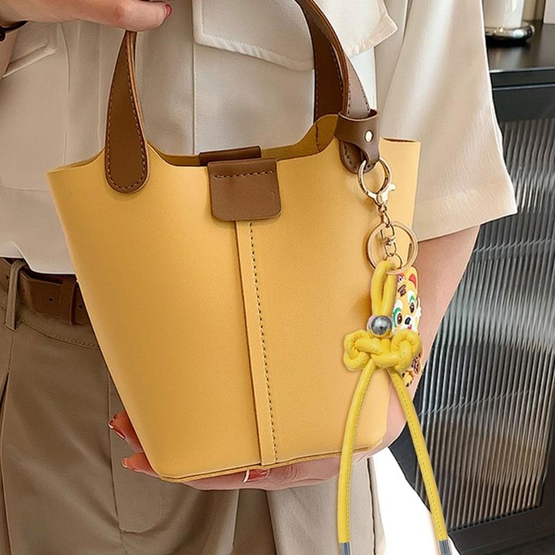 Personalized Wenchang Knot Keychain PU Leather Gift For Students Backpack Decoration And Daily Encouragement