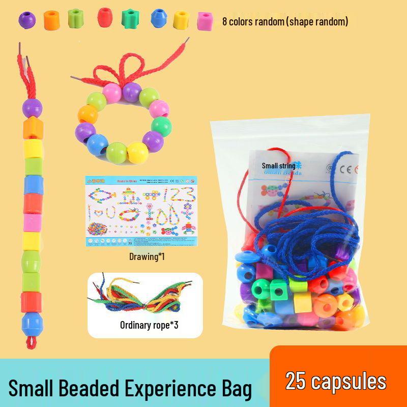 Children s Beading Toy - DIY Geometric Blocks for Early Education and Fine Motor Skill Development