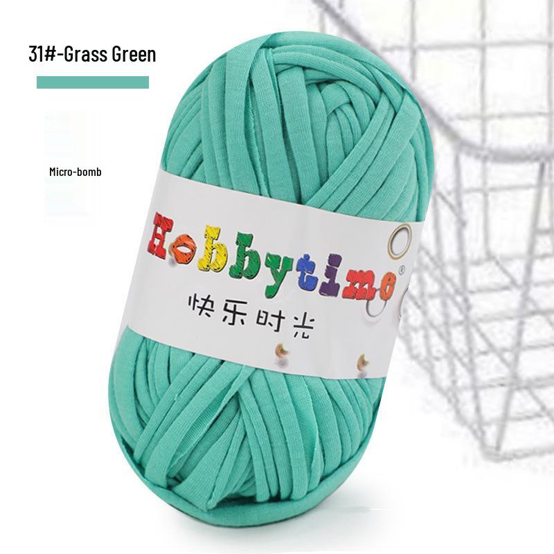 Cloth Strip Yarn DIY Crochet Kit: Handmade Bag, Knitting Material for Cushions, Carpets, and Dolls