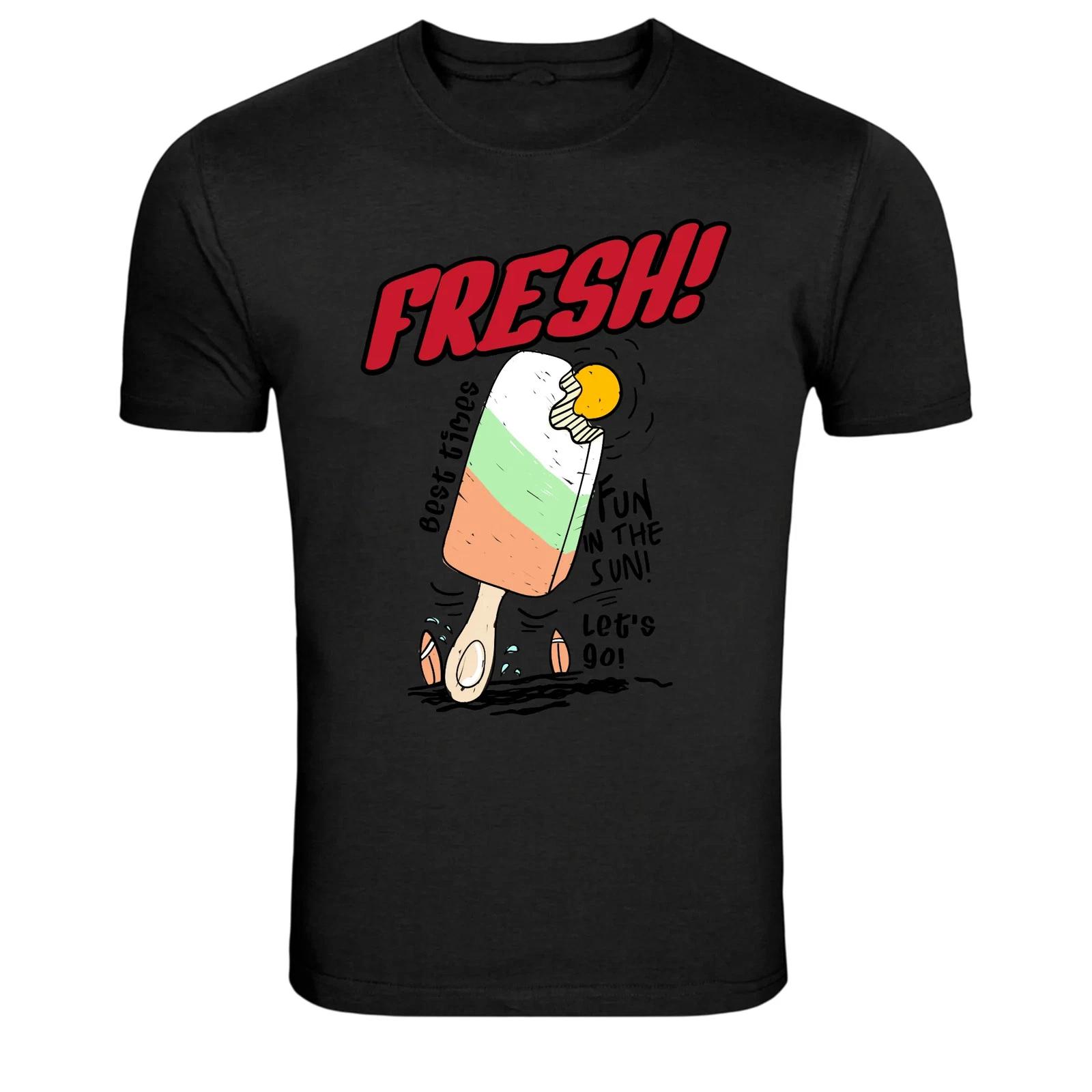 Fresh Ice Cream Summer Fun Graphic T-Shirt 2XL