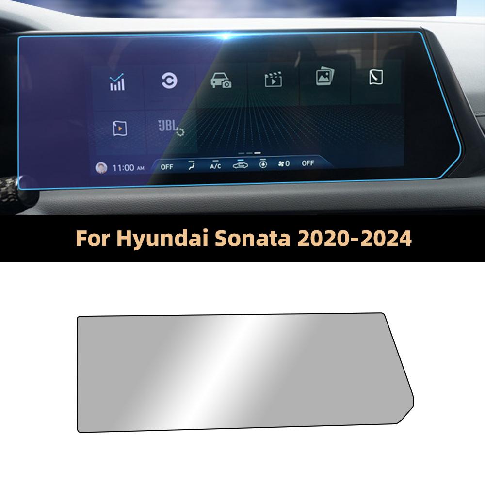 Car Tempered Glass Protective Film For Hyundai Sonata -24 Auto GPS Navigation Screen Protector Display Interior Accessories