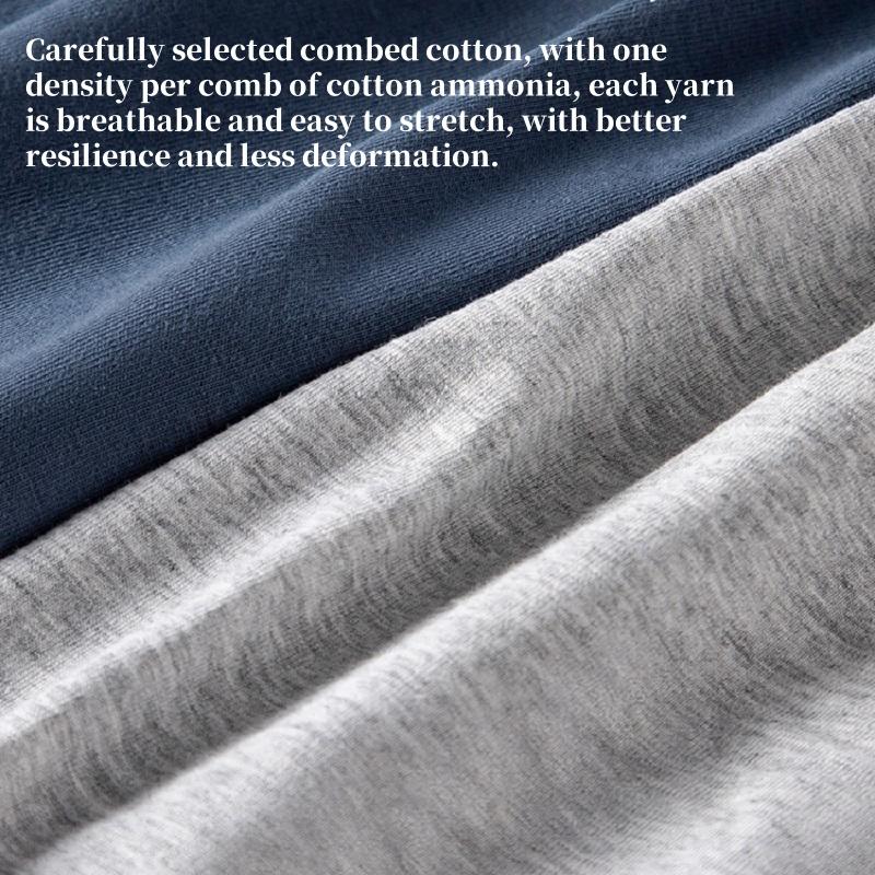 MiiOW 3Pcs Men's Underwear Boxer Shorts Youth Cotton Men's Boxing Shorts, Breathable Underwear