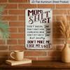 2D Flat Retro Aluminium Metal Wall Sign 8x12 Inch - Vintage Rustic Home Decor with Inspirational Quote, Durable Metal Plaque for Bedroom, Living