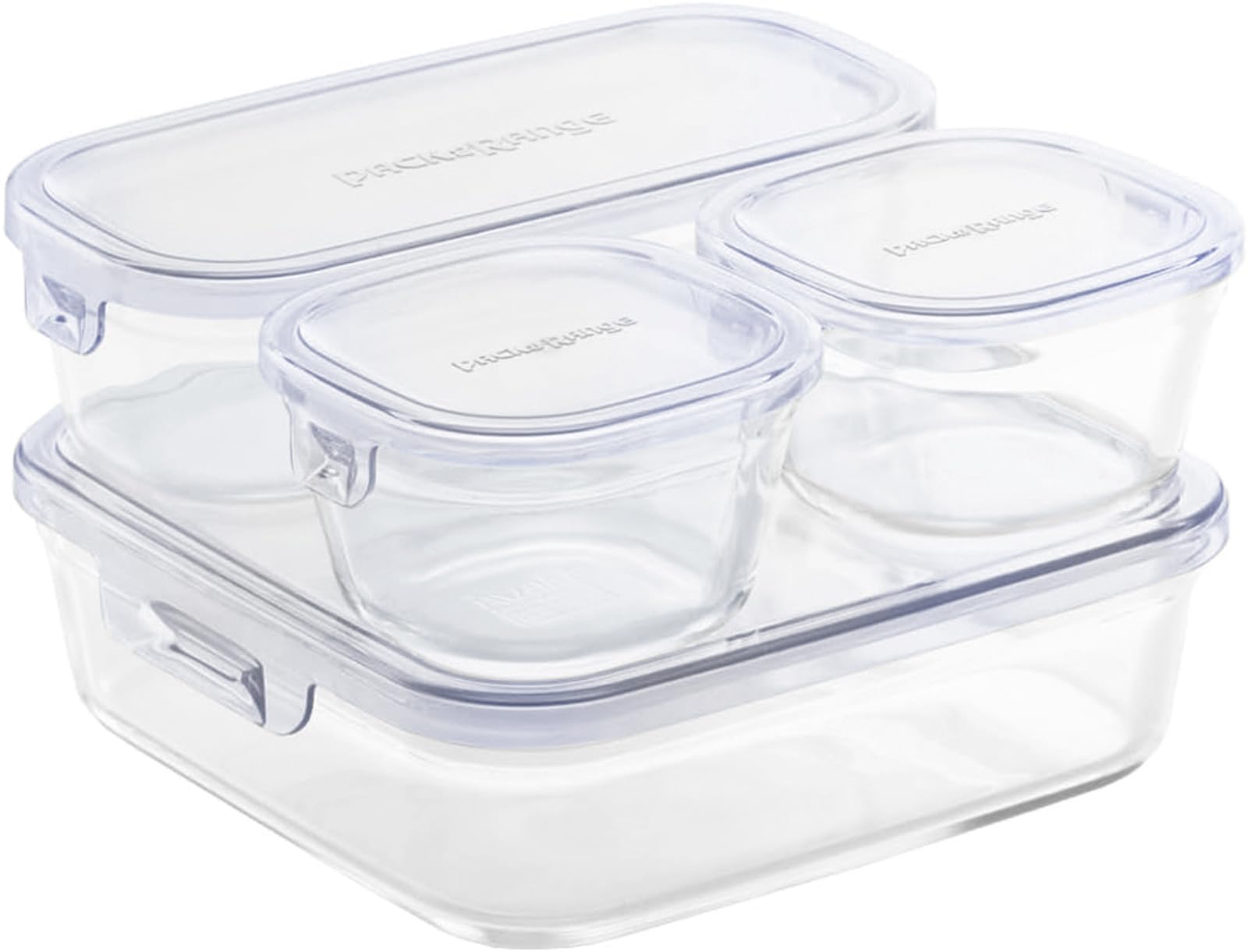 

Iwaki Glass Storage Saxe Set of Pack Heat-Resistant Containers, Blue, 4, & Microwave, F-PRN4BL2