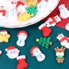 Mirror Cartoon Santa Claus DIY Art Material Home Embellishments Christmas Patches New Year Ornament