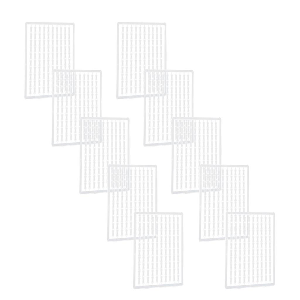 30pcs Carp Fishing Hair Stops Plastic Sturdy Durable Hair Rig Boilie Bait Stops Float Baitstops for Fishing White