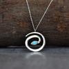 Genuine Turquoise Necklace, Turquoise Stylish Handmade Necklace, Fashion Snake Necklace for Women, Gemstone Necklace, Bridesmaid Jewelry