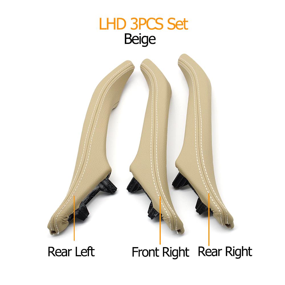 Left Right Interior Passenger Door Leather Pull Handle Assembly For BMW 5 Series F10 F11 F18 520i 523i 525i 528i 535i