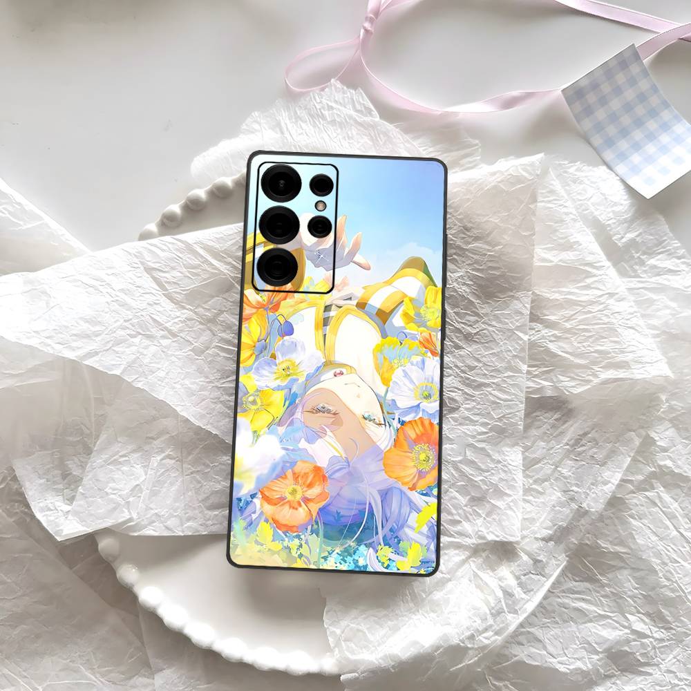 Anime Frieren Süße Handyhülle Für Samsung S 24 Fe 25 Ultra Plus 20 Lite 21 30 22 23 24 22 Ultra 5G Fundas