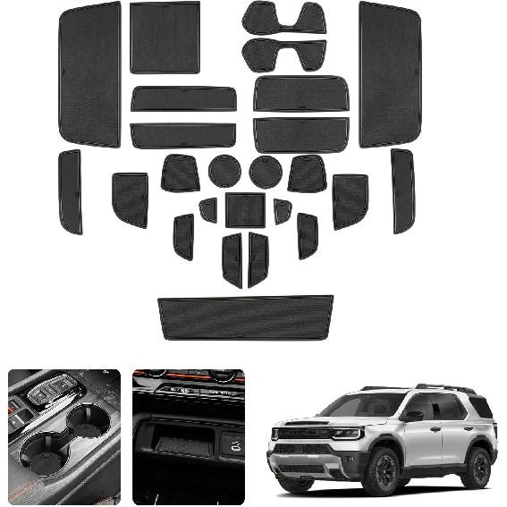 LUWU Wireless Charging Protective Mat for 2026 Honda Passport EX-L/TrailSport/Black Edition Accessories 2026 Passport Silicone Protective Pad Liner чёрный
