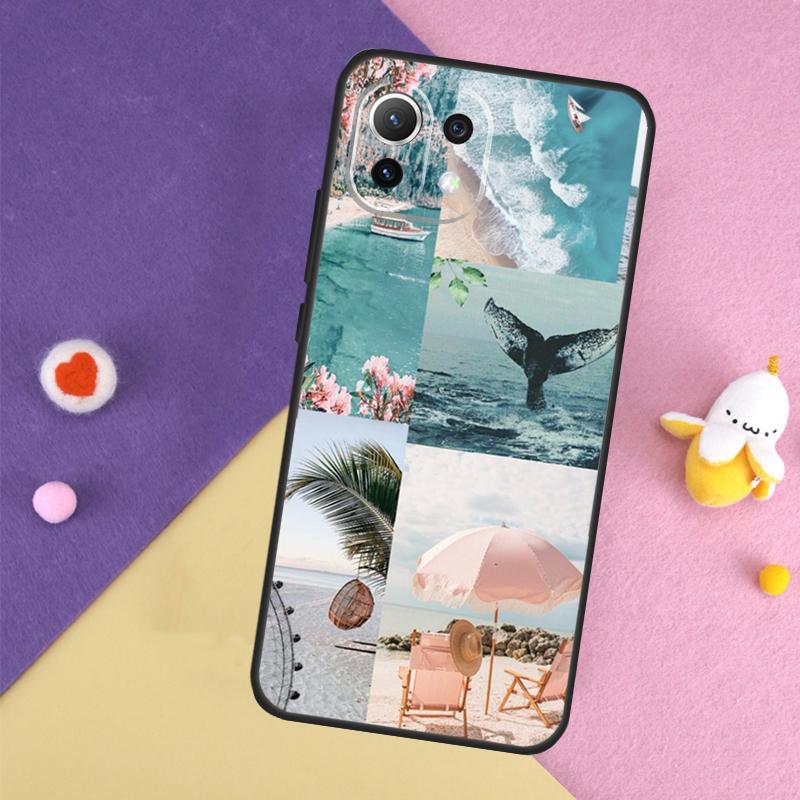 Summer Beach Collage Case For Xiaomi 14T 11T 12T 13T Pro 13 14 15 Ultra POCO X7 Pro X3 X5 X6 F5 F6 M6 Pro Cover